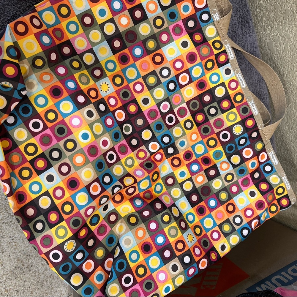Lesportsac Multicolor Geometric Tote